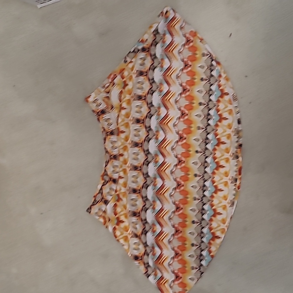 Topia multicolor skater skirt (estimated 1X)